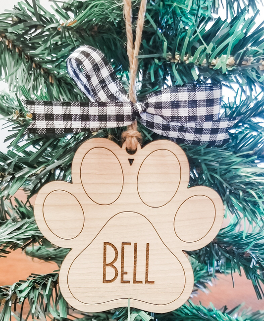 Custom Name Ornament - Cat or Dog Ornament